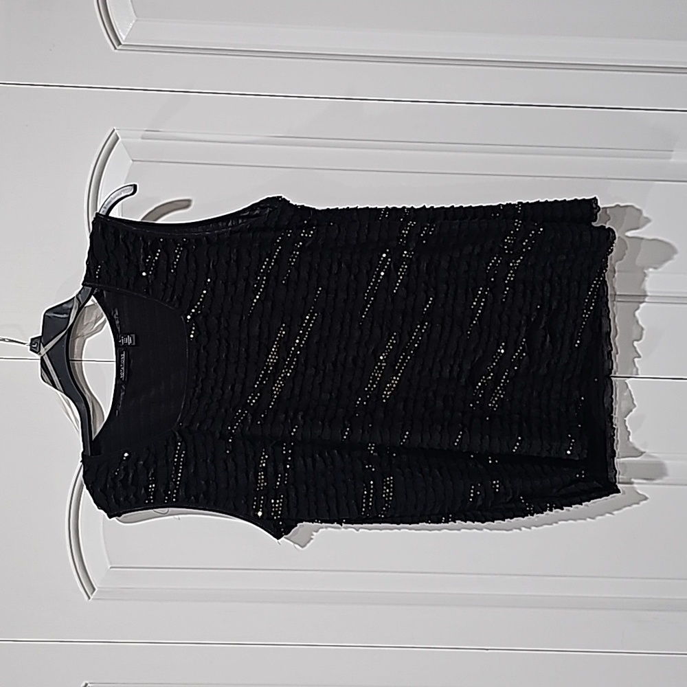 Black and gold top